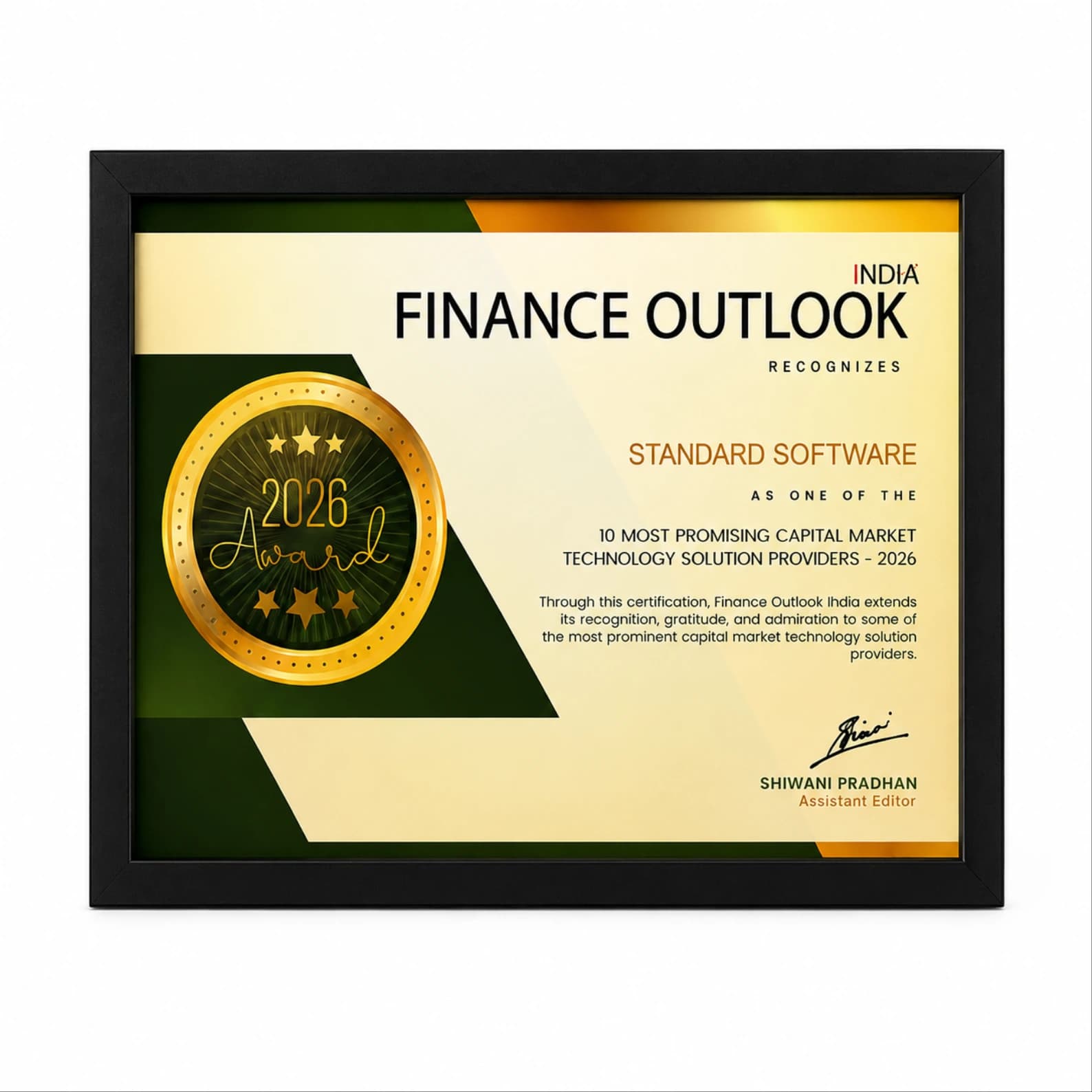 Award and Certificate Frames