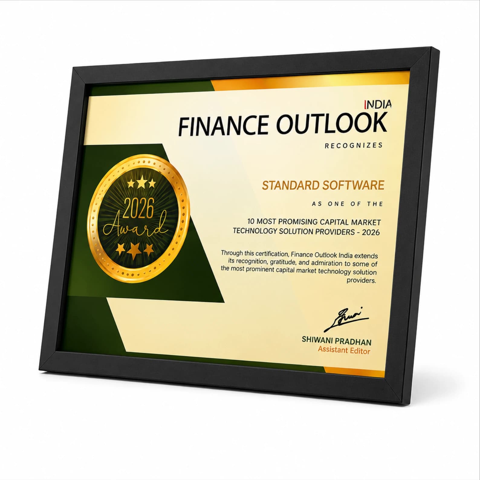 Award and Certificate Frames