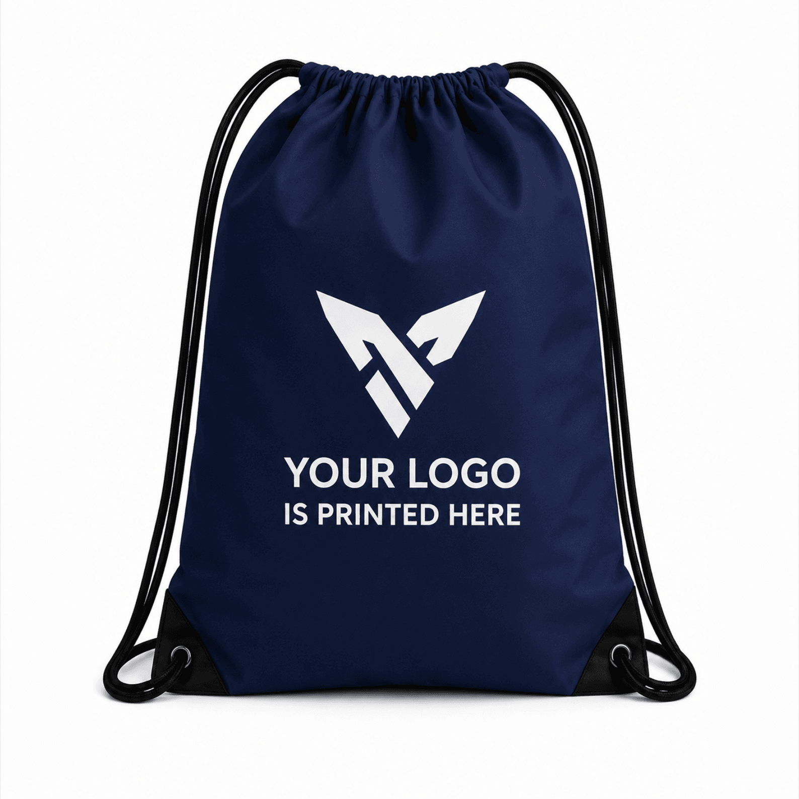 Blue Drawstring Bag