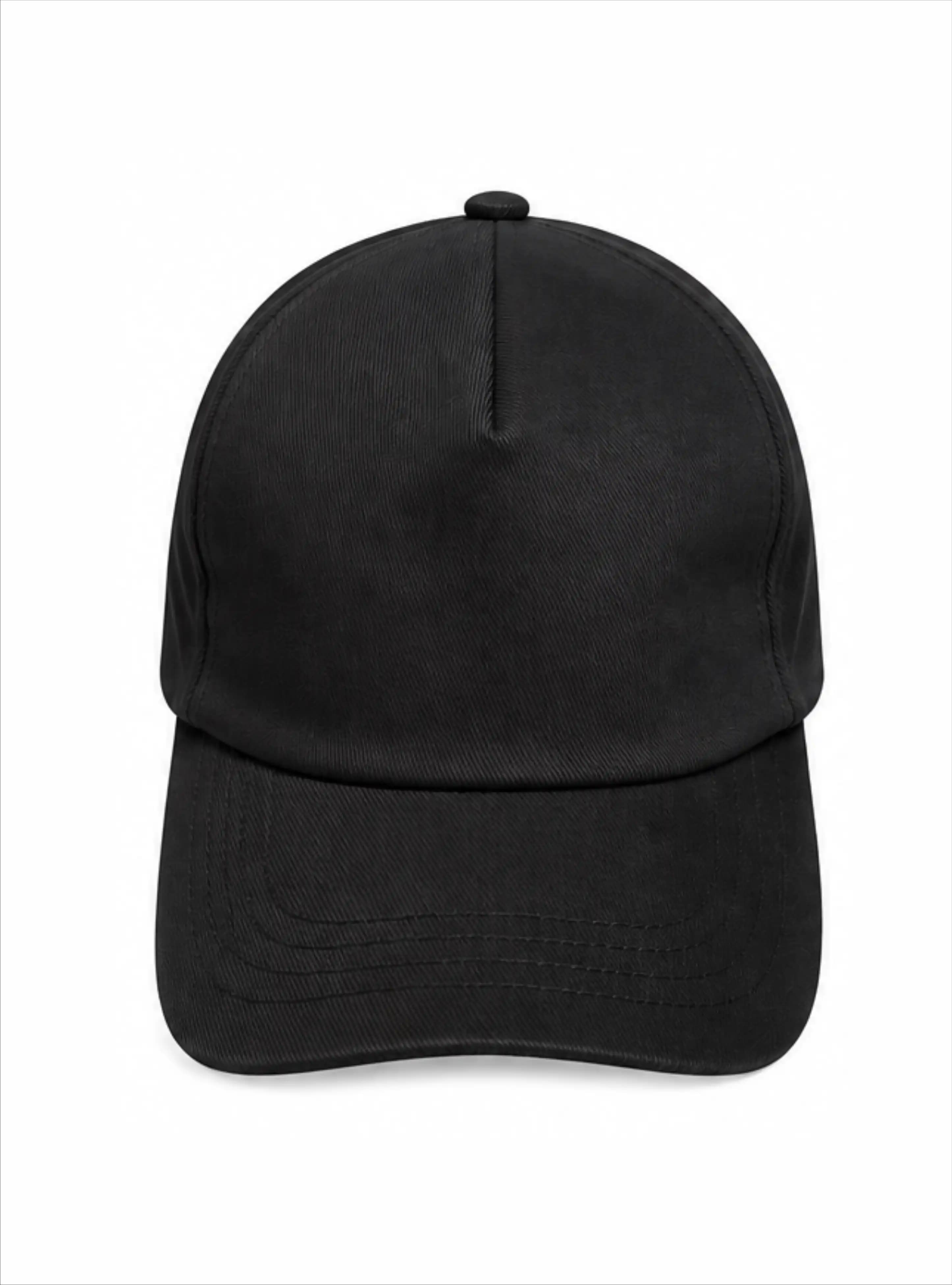 Black Cotton Cap