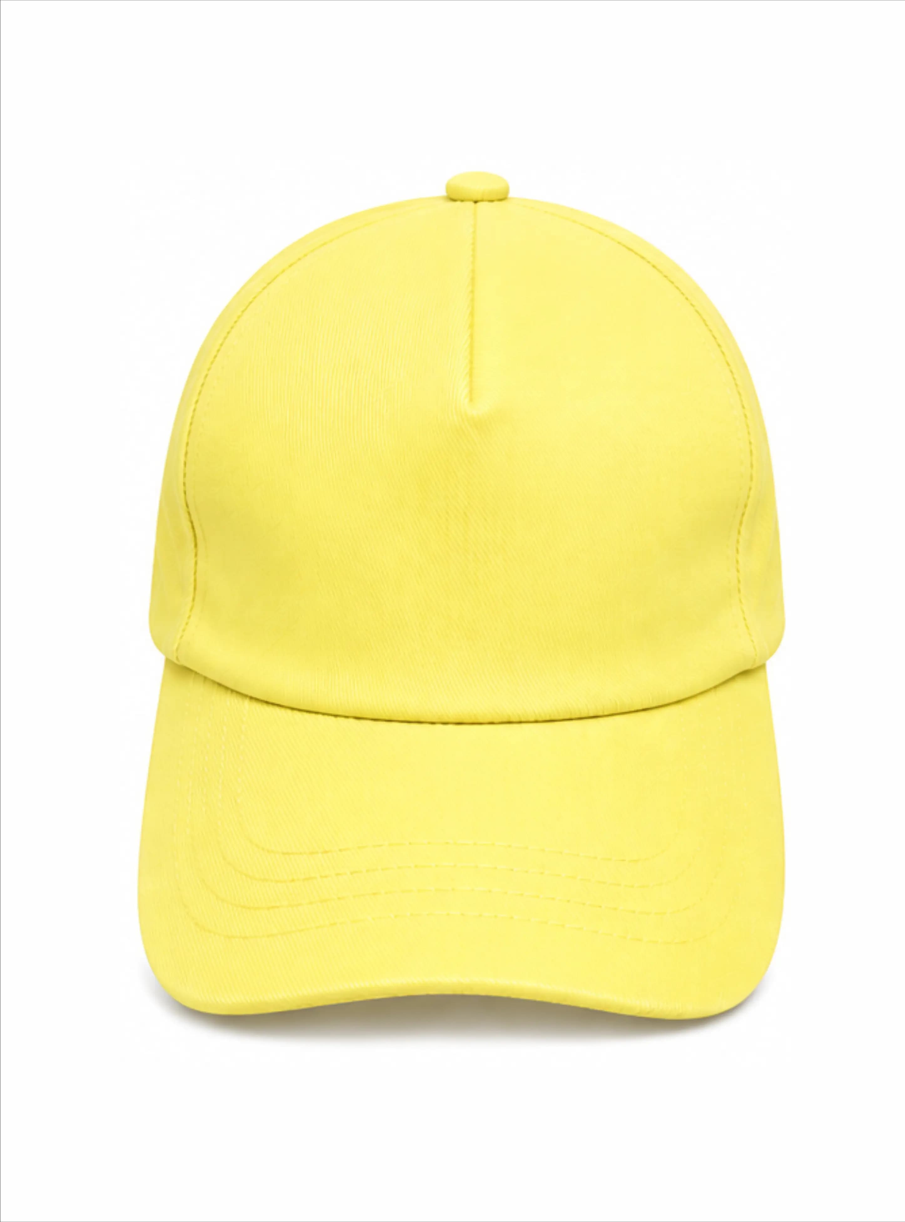 Lemon Yellow Cotton Cap