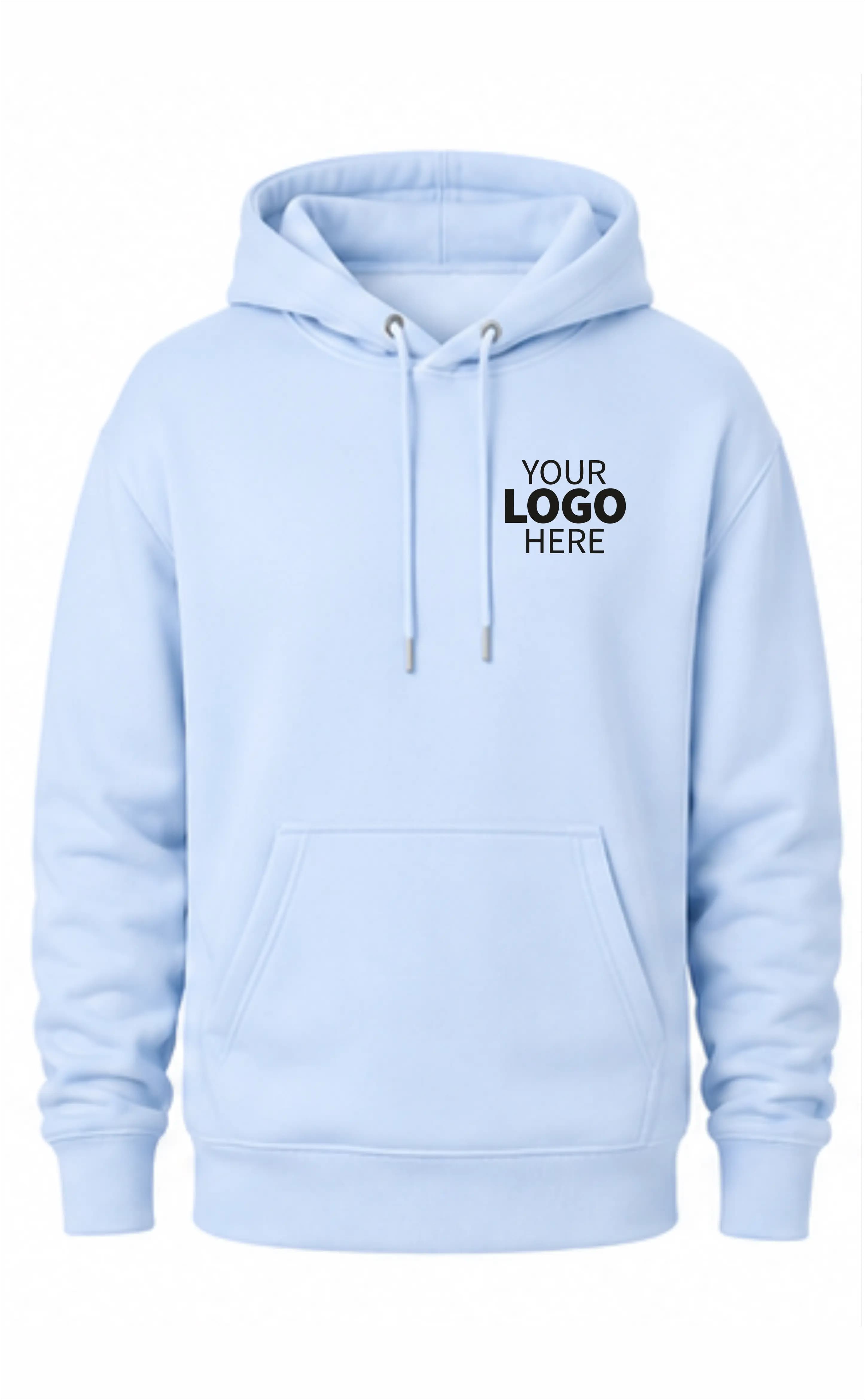Ice Blue Pull Over Hoodie