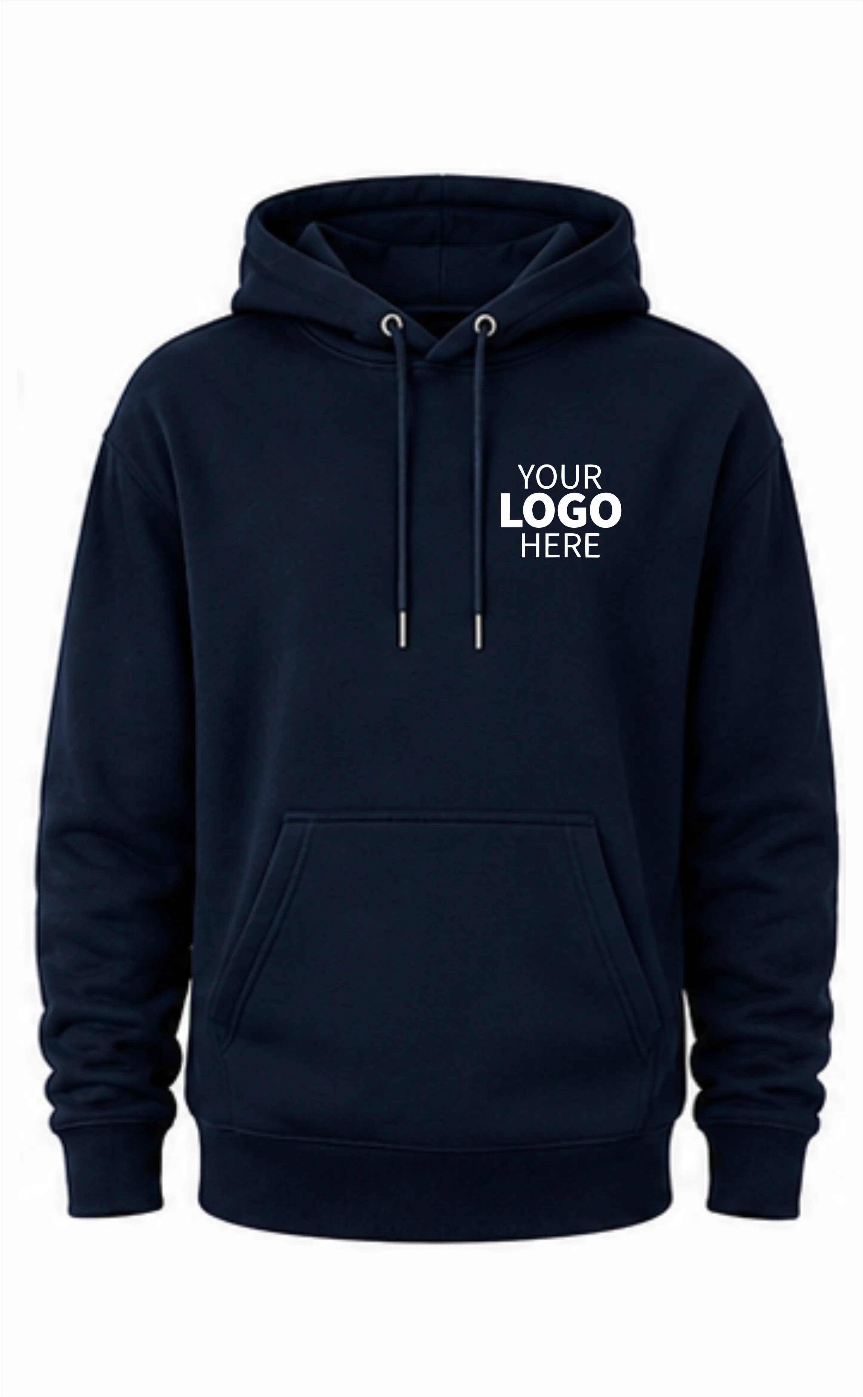 Navy Blue Pull Over Hoodie