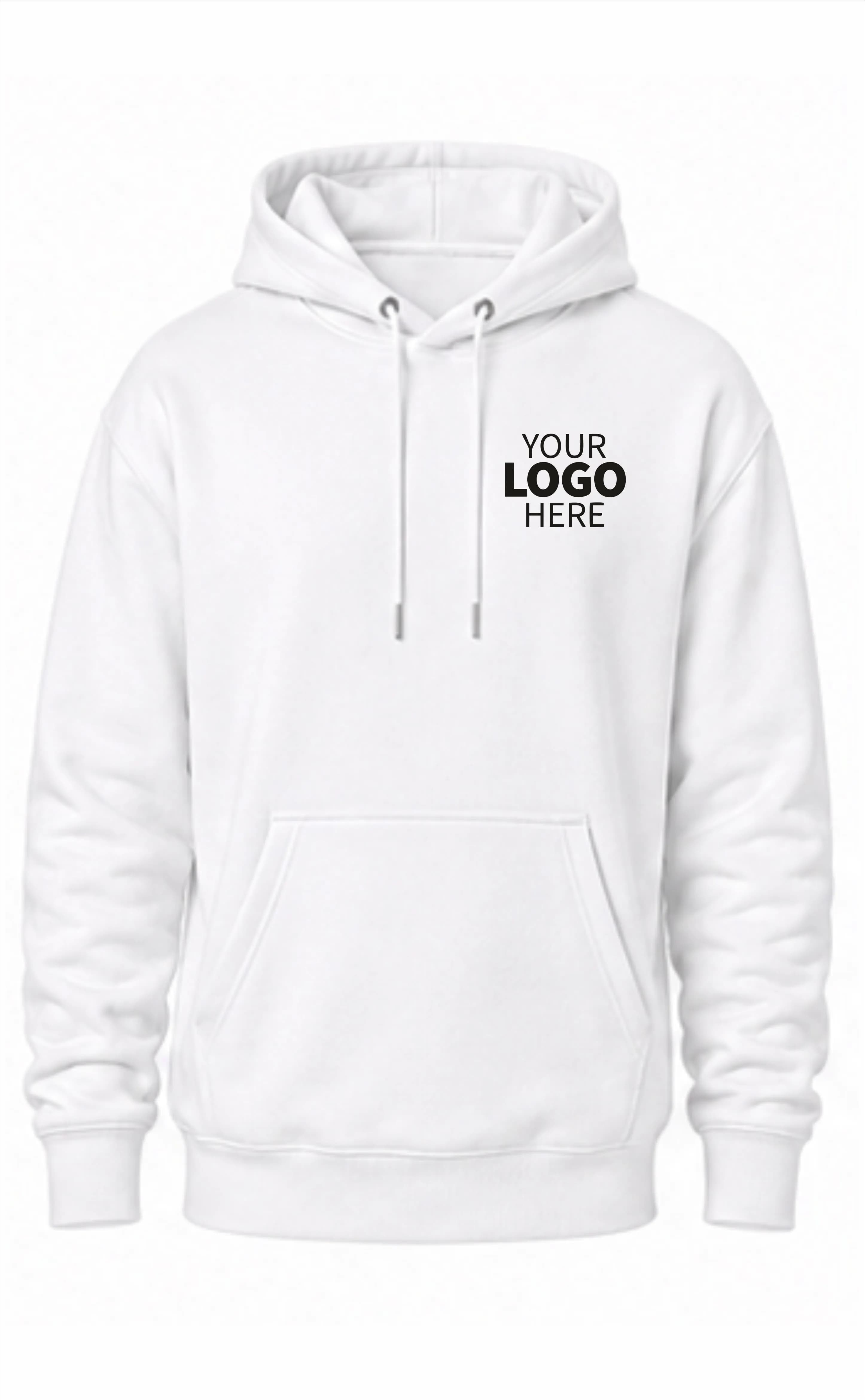 White Pull Over Hoodie