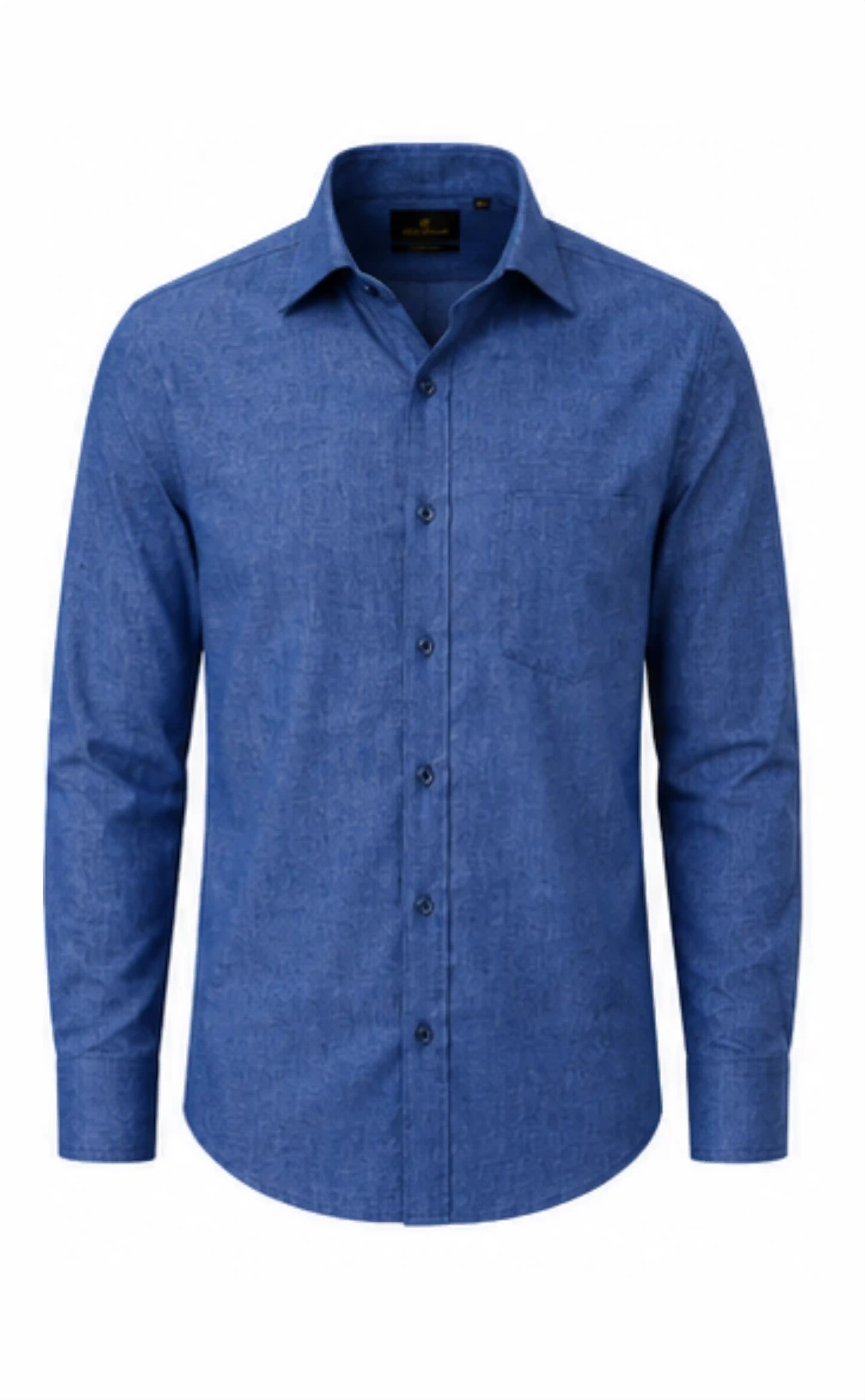Dark Blue Dot Textured Shirt