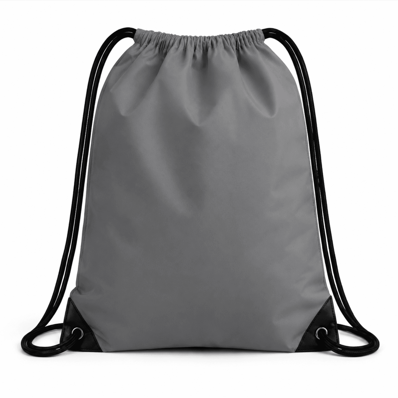 Grey Drawstring Bag