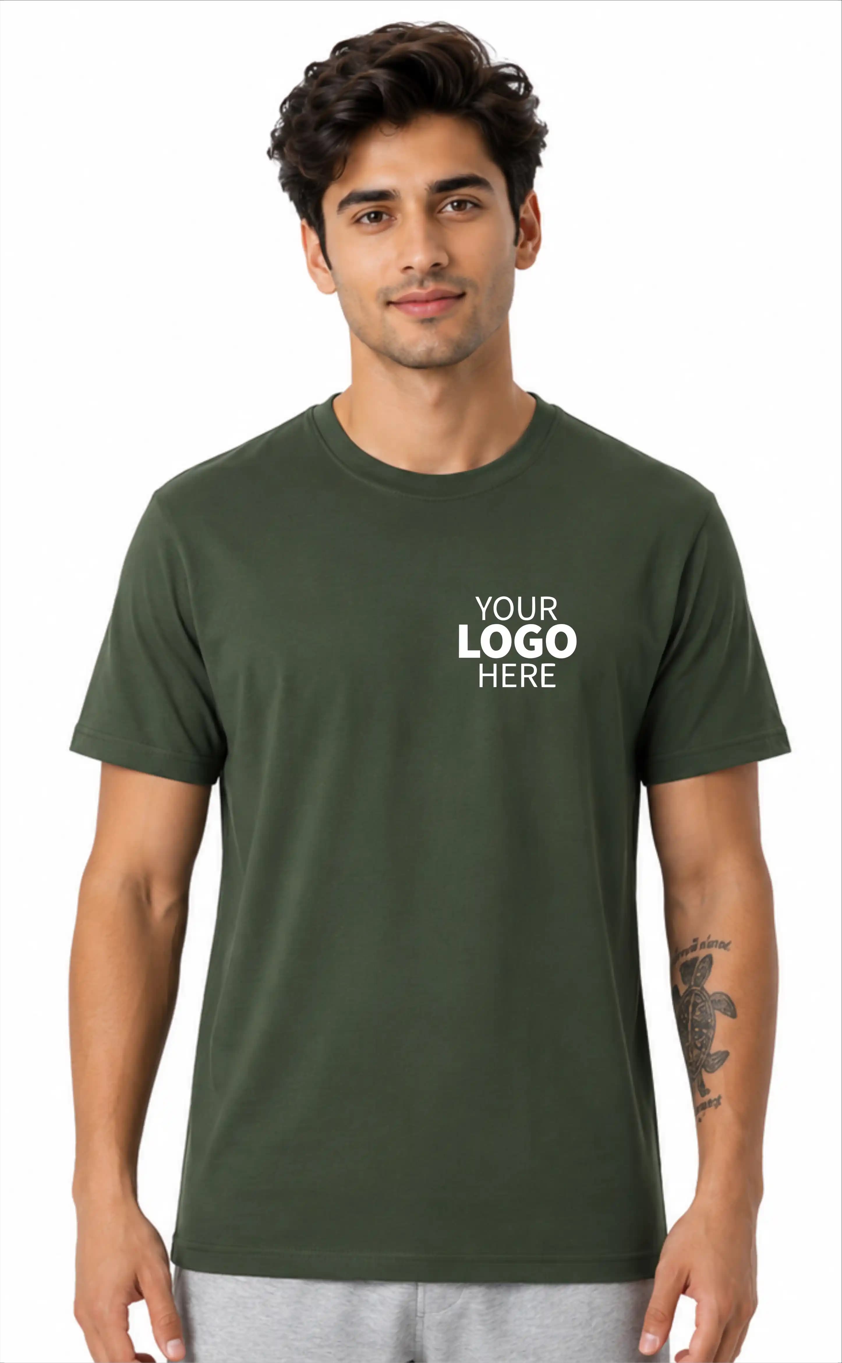 Green Miletary Round Neck