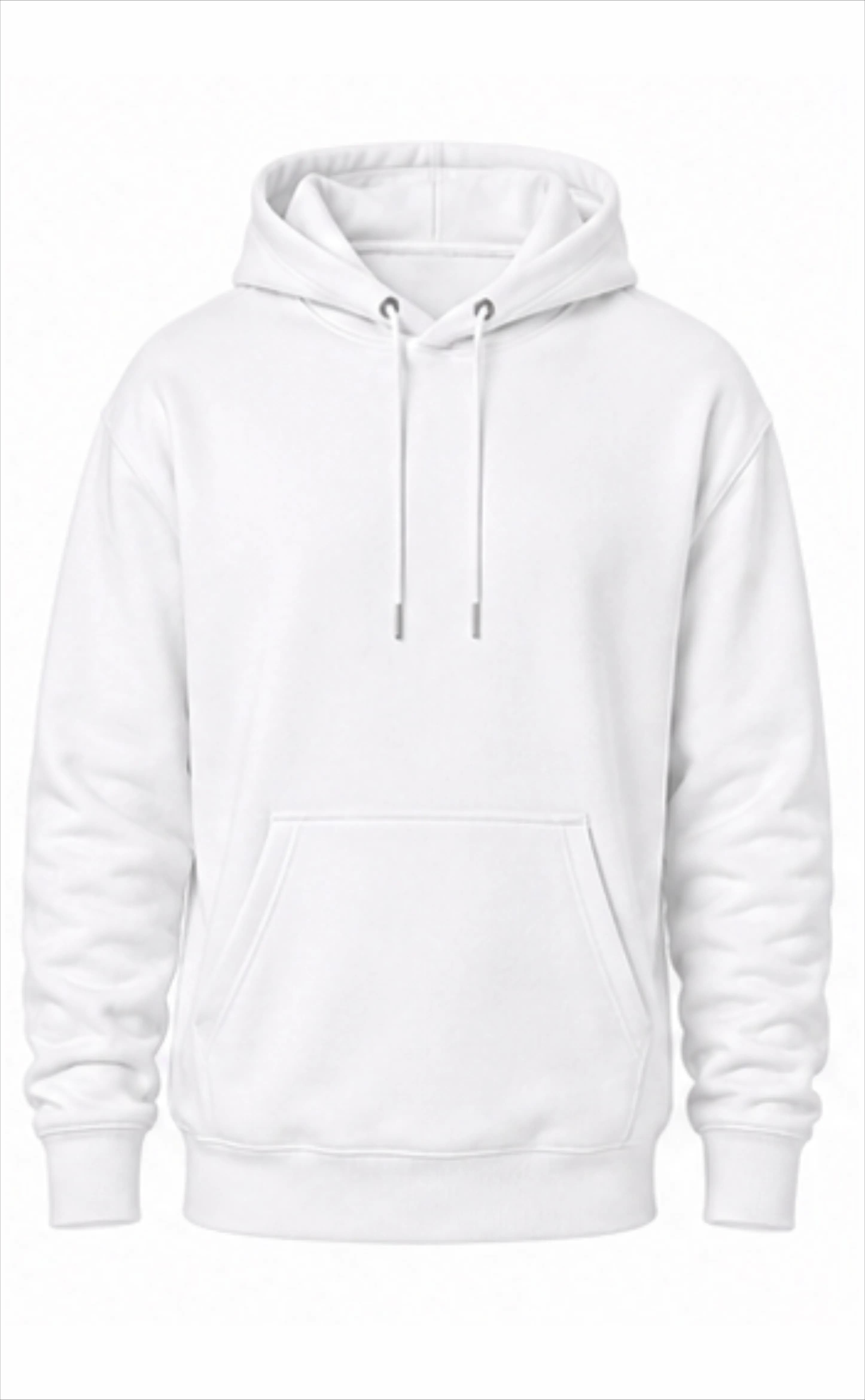 Solid White Hoodie