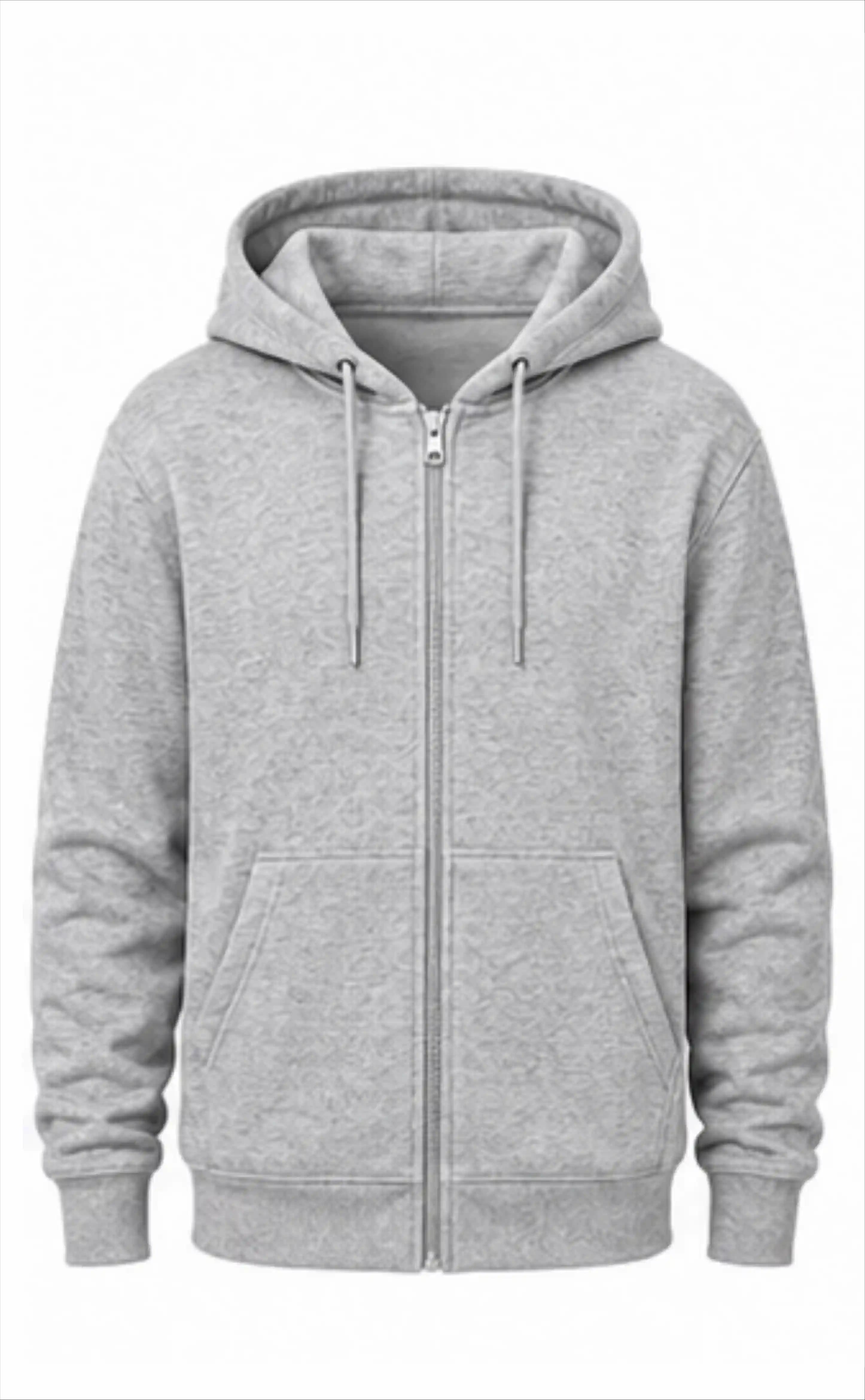 Gray Zipper Hoodie