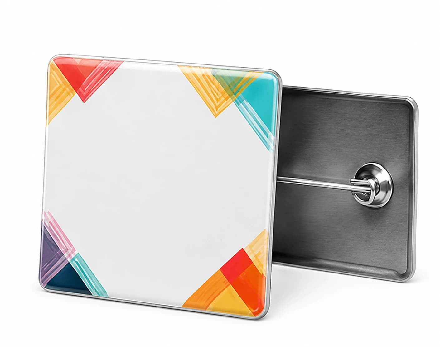 Rectangle Pin Badge