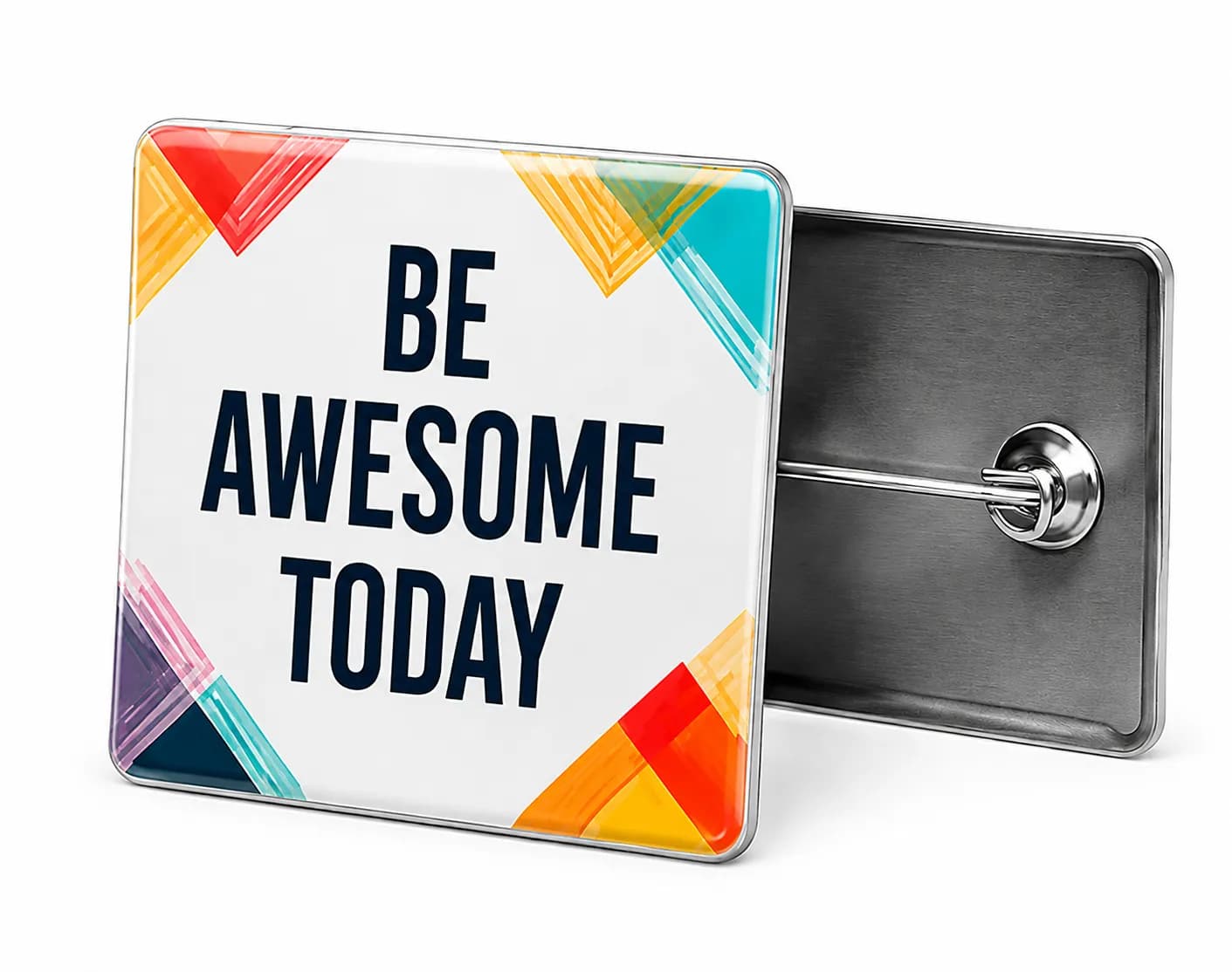 Rectangle Pin Badge