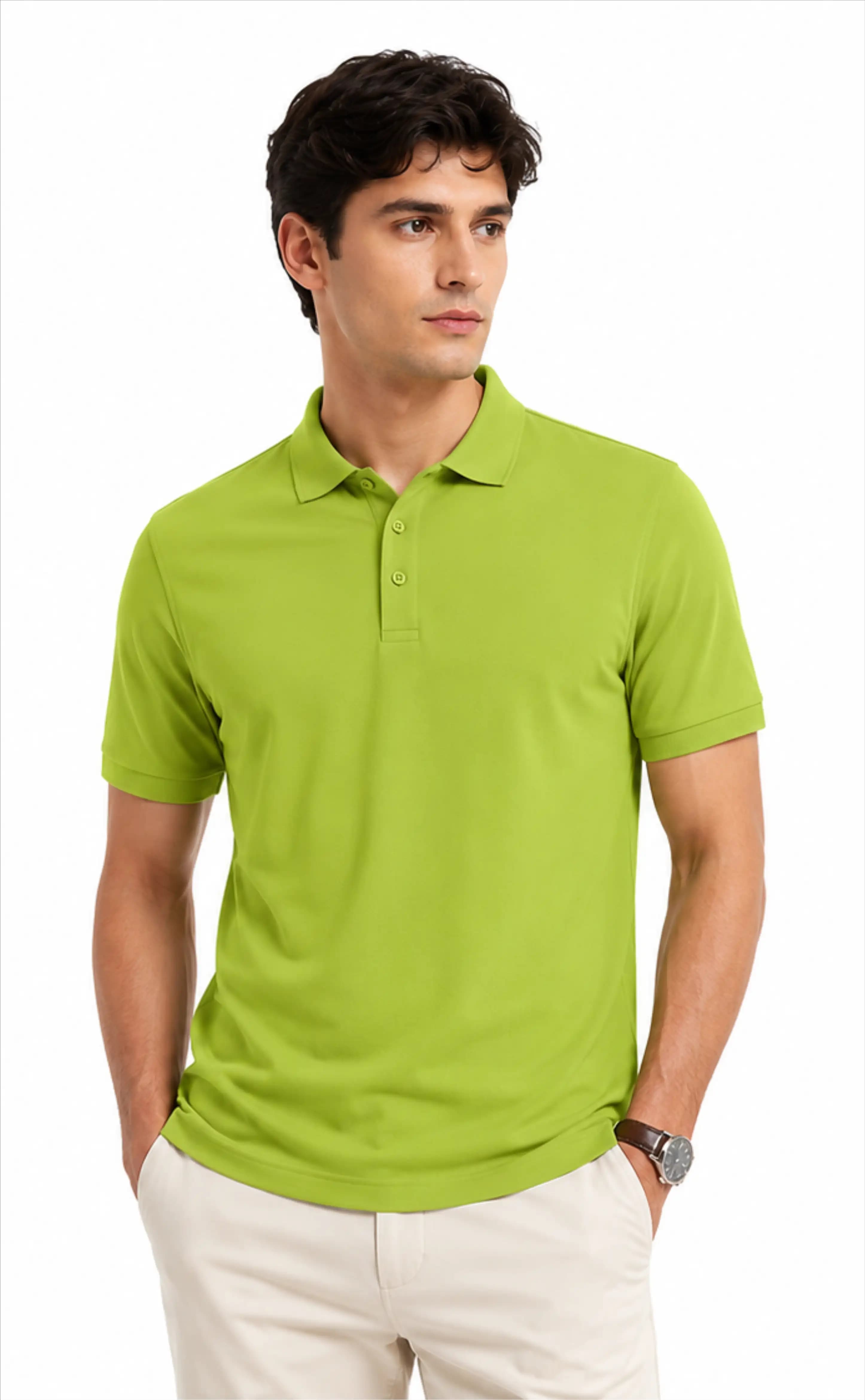 Solid Polo Neck Collar