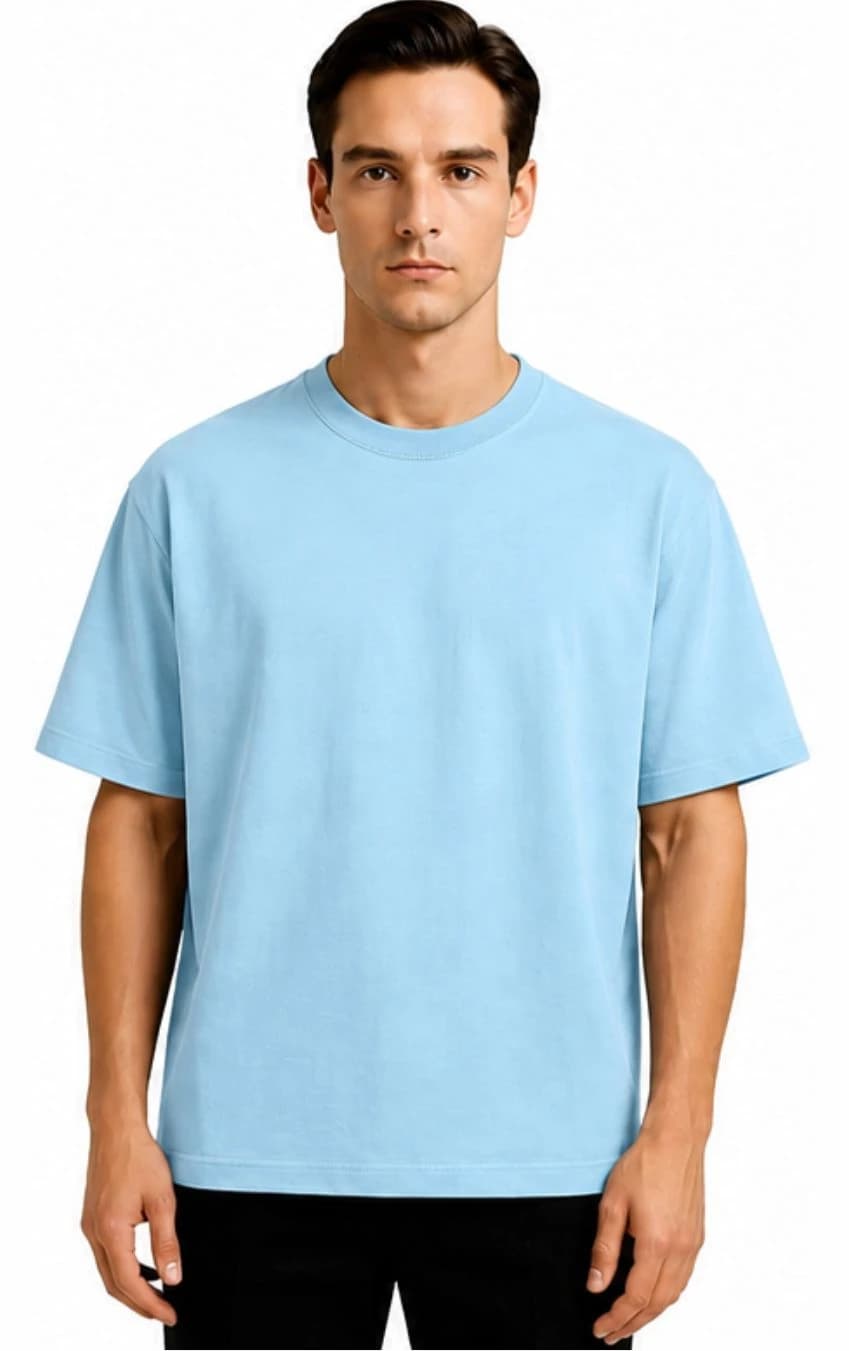 Ice Blue Oversized T-Shirt