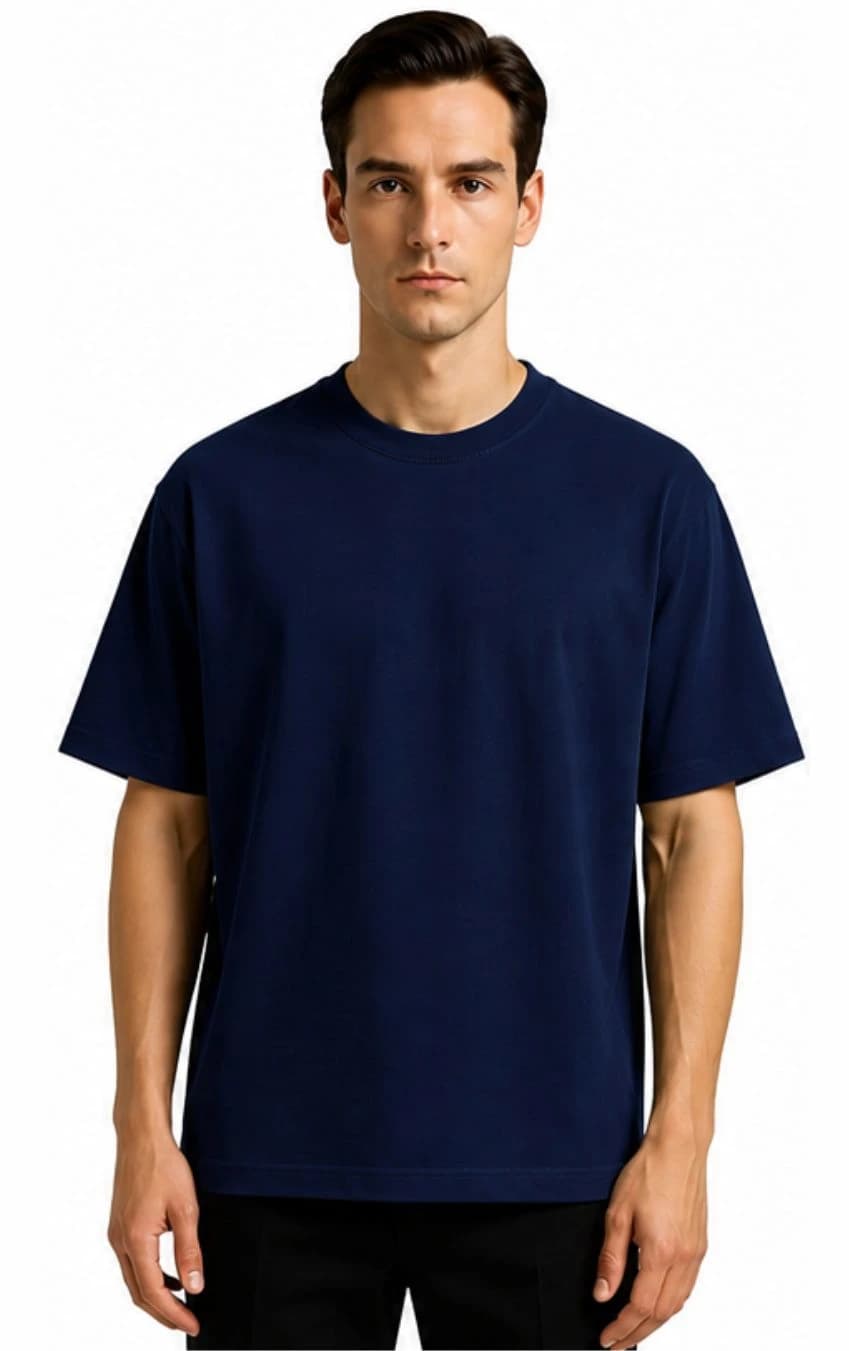 Navy Blue Oversized T-Shirt