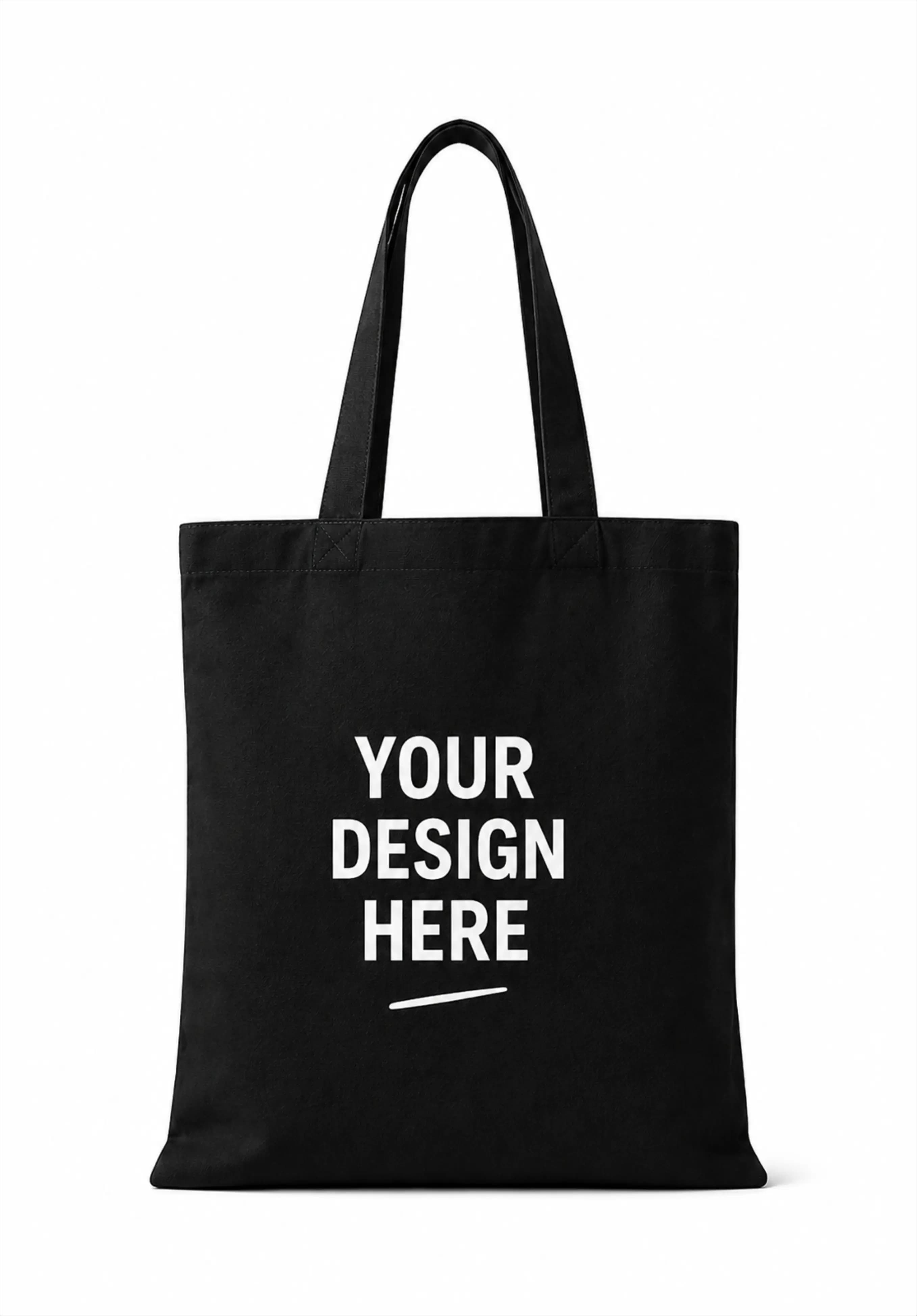 Black Canvas Tote Bag