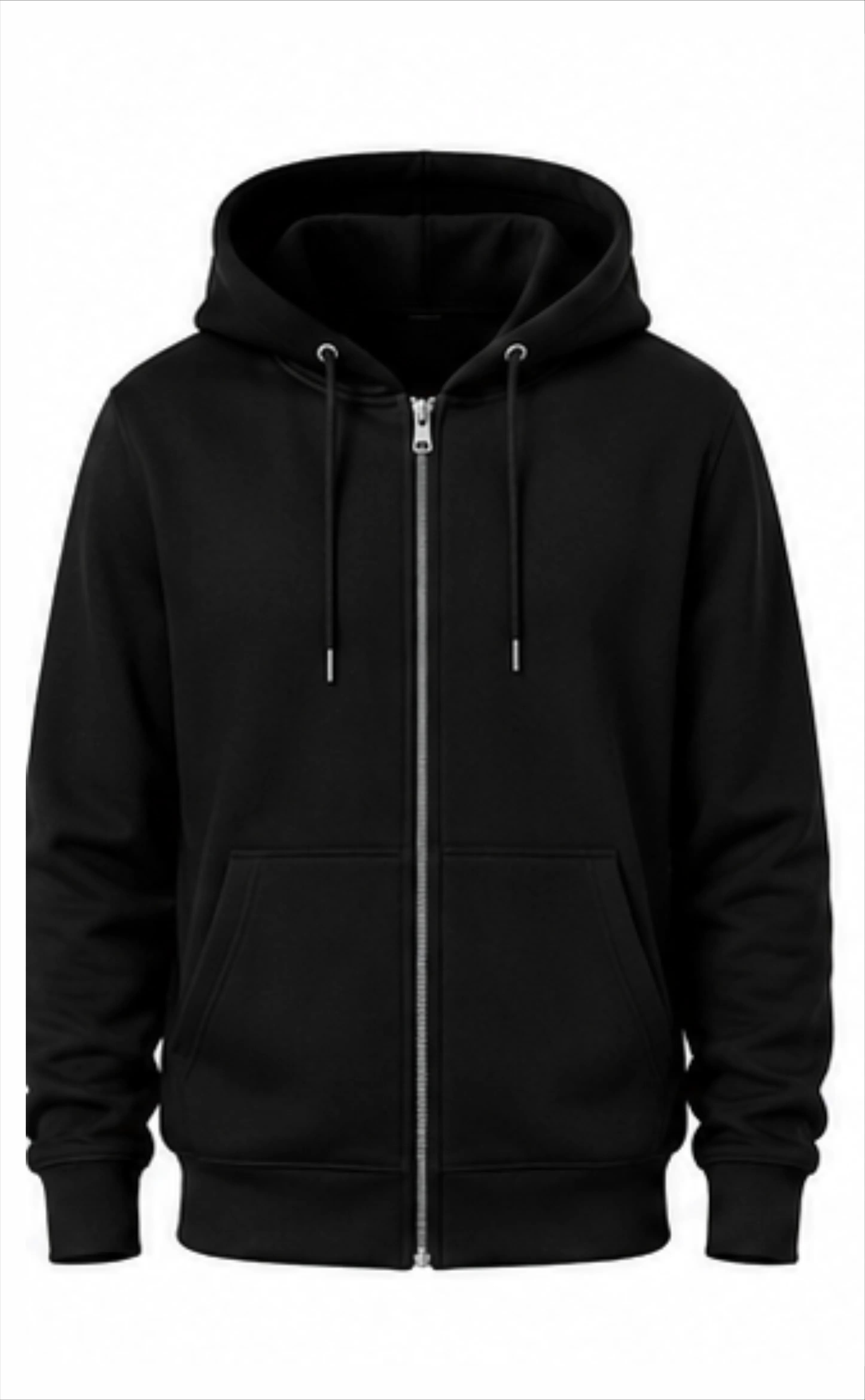 Solid Zipper Hoodies