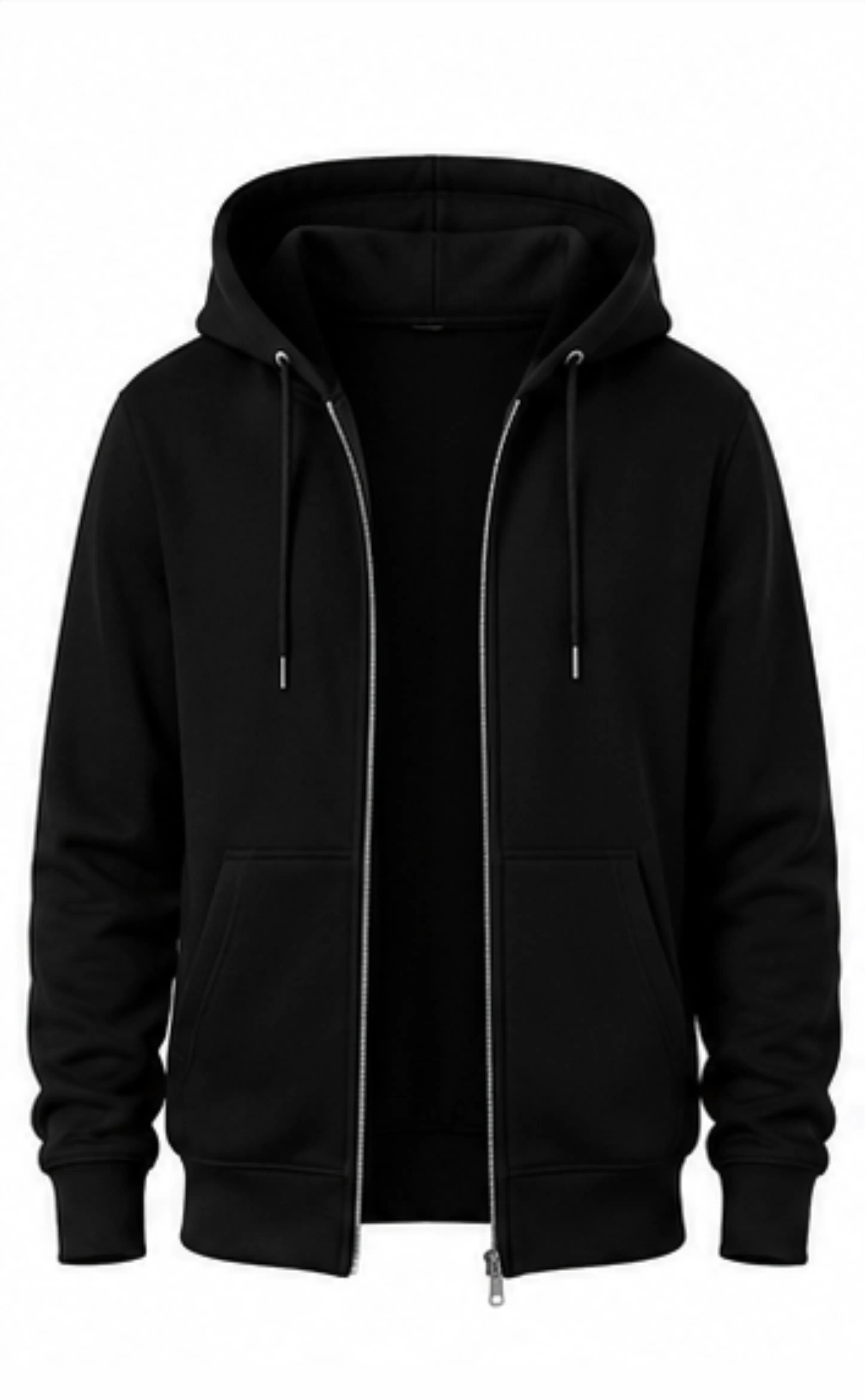 Solid Zipper Hoodies